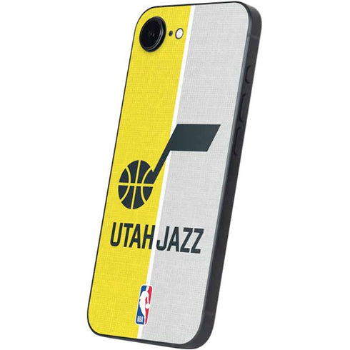 NBA Utah Jazz Split Canvas iPhone 16e Skin